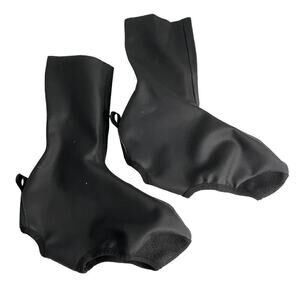 Global Sports Gear Cycling Shoe Covers Water Resistant Black Size 39/40